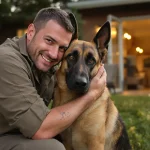 Pour rester avec le Malinois de mission, ce maître-chien l’adopte et lui offre une retraite dorée